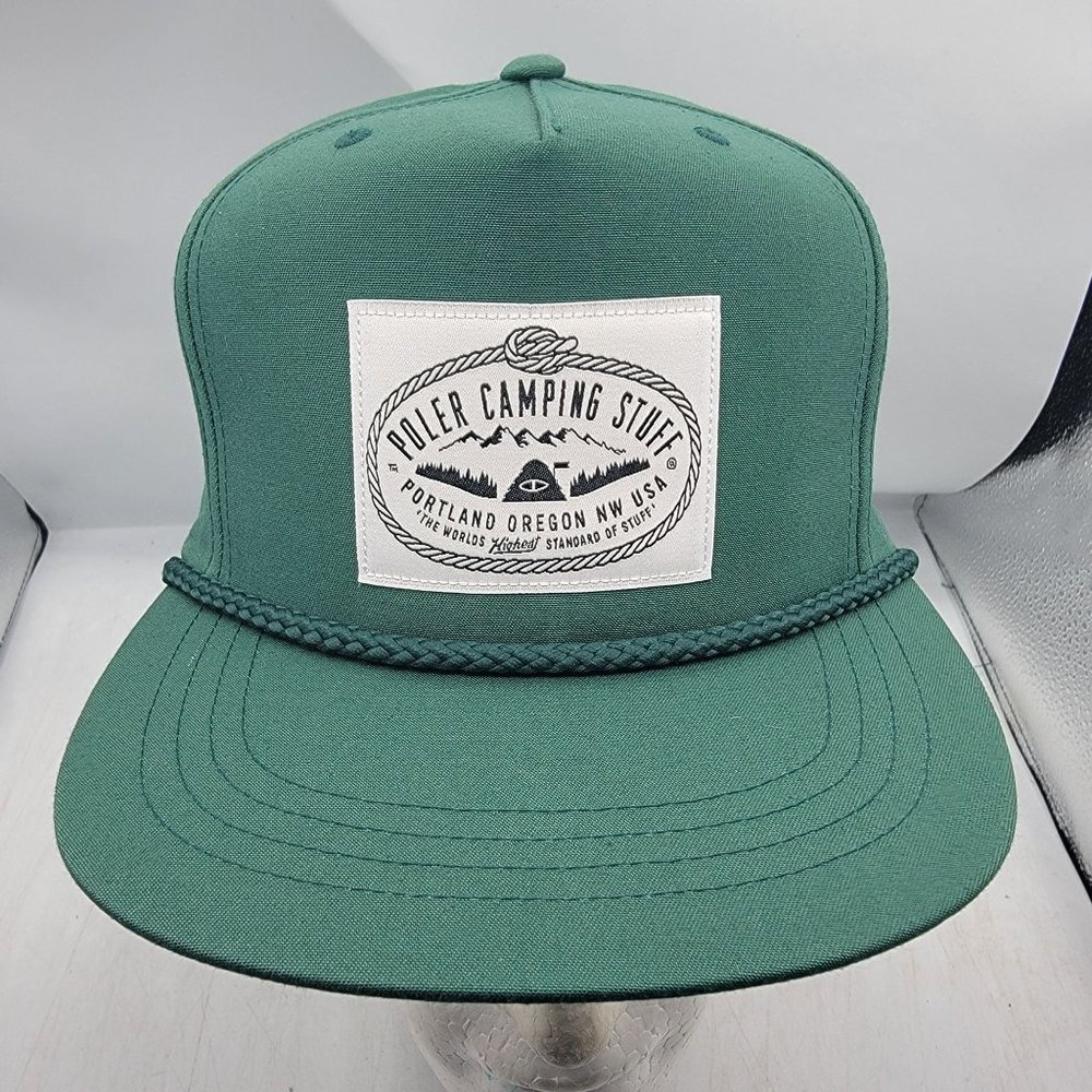 Poler Camping Stuff Golf Hat Green Outdoors Casual Lightweight